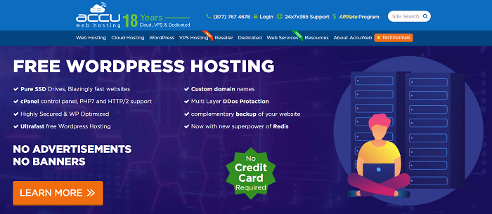 Accuweb hosting free