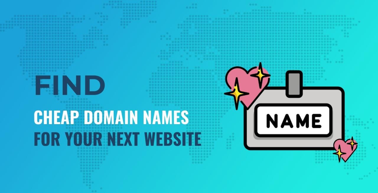 Cheap website domains