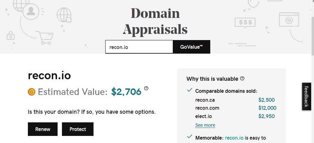 Appraisal godaddy