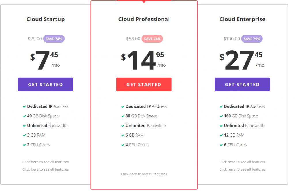 Cloud hosting hostinger