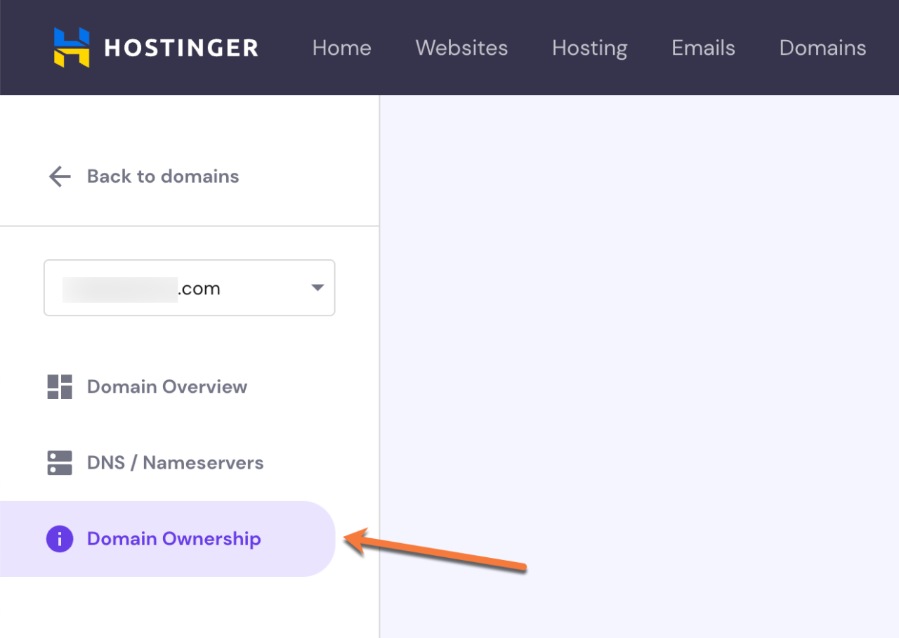 Hostinger domain transfer