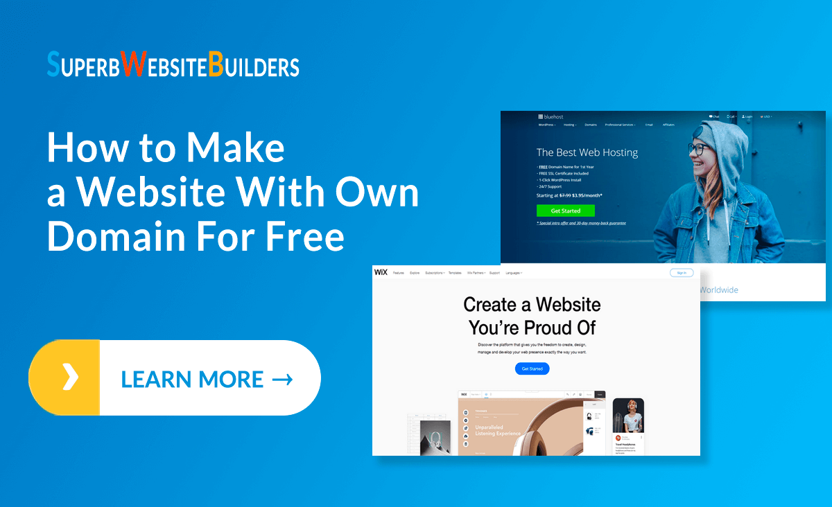 Free website with custom domain