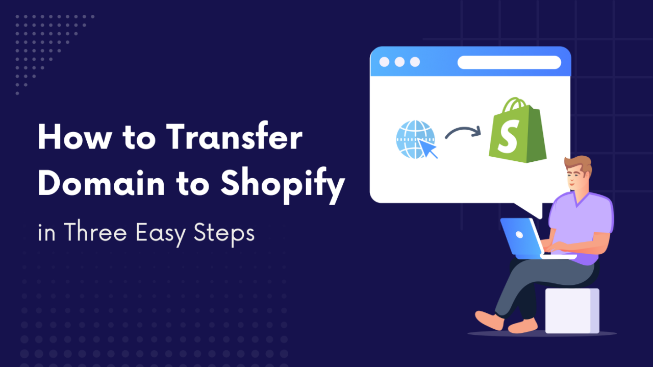 Transfer domain to shopify