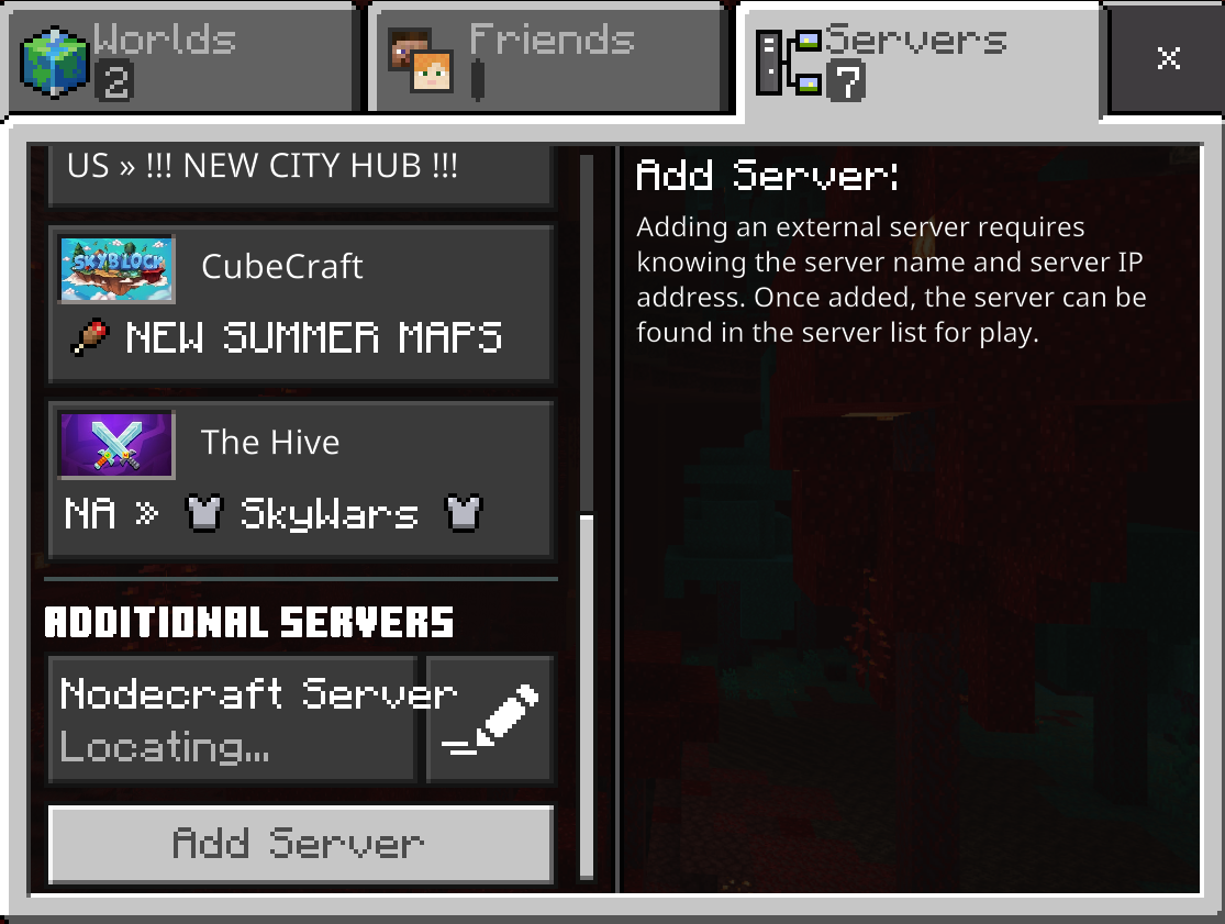 Bedrock server