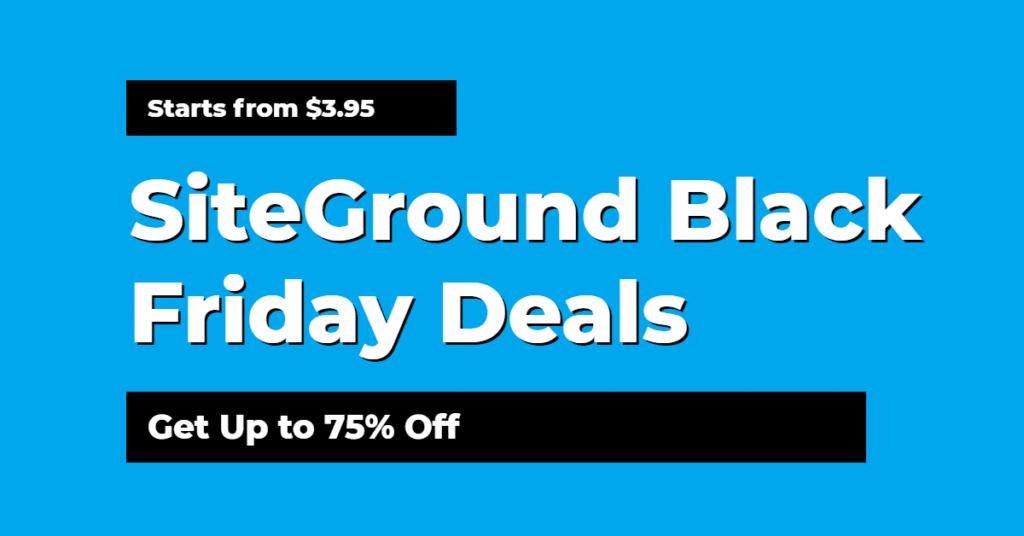 Siteground black friday