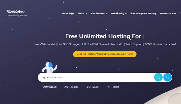 Woomhost unlimited