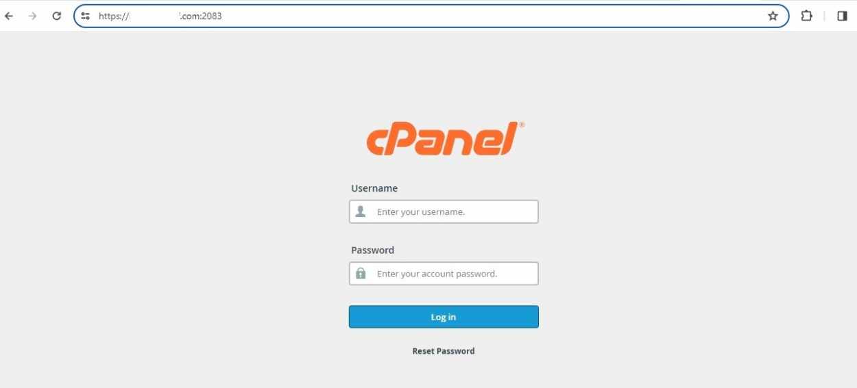 Vodien cpanel