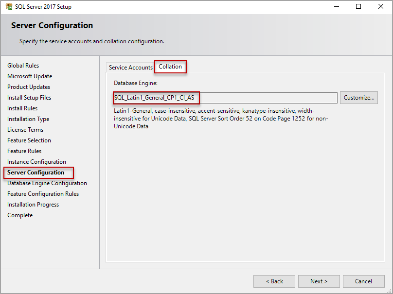 Collate sql