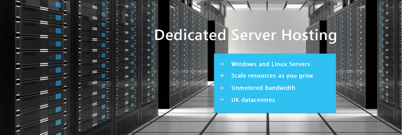 Fully managed dedicated server hosting