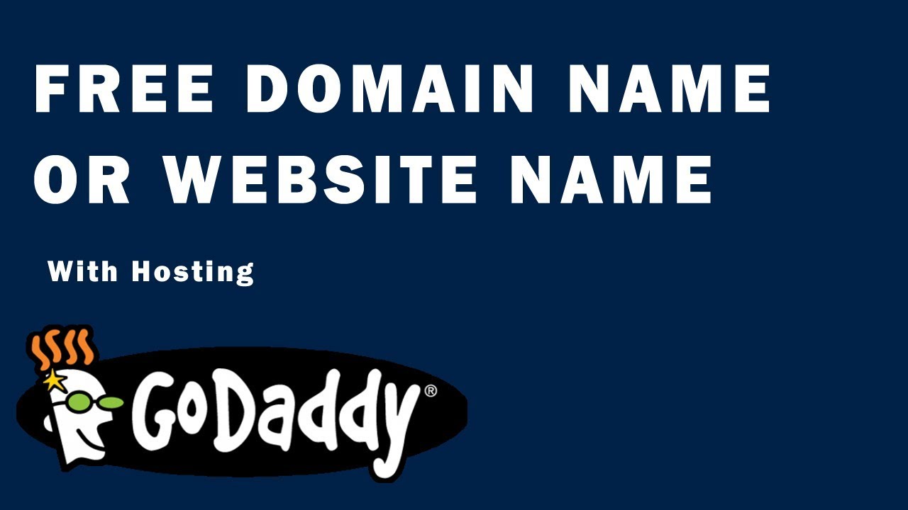 Godaddy free domain and hosting