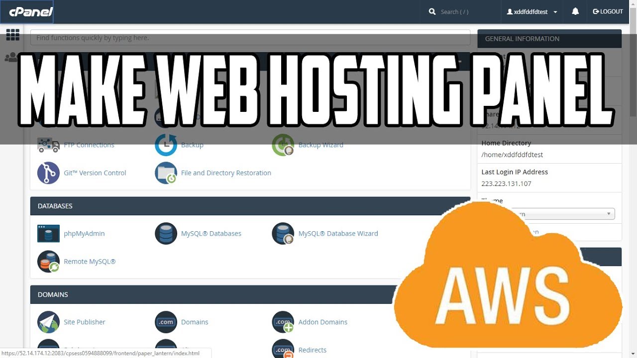 Cpanel aws