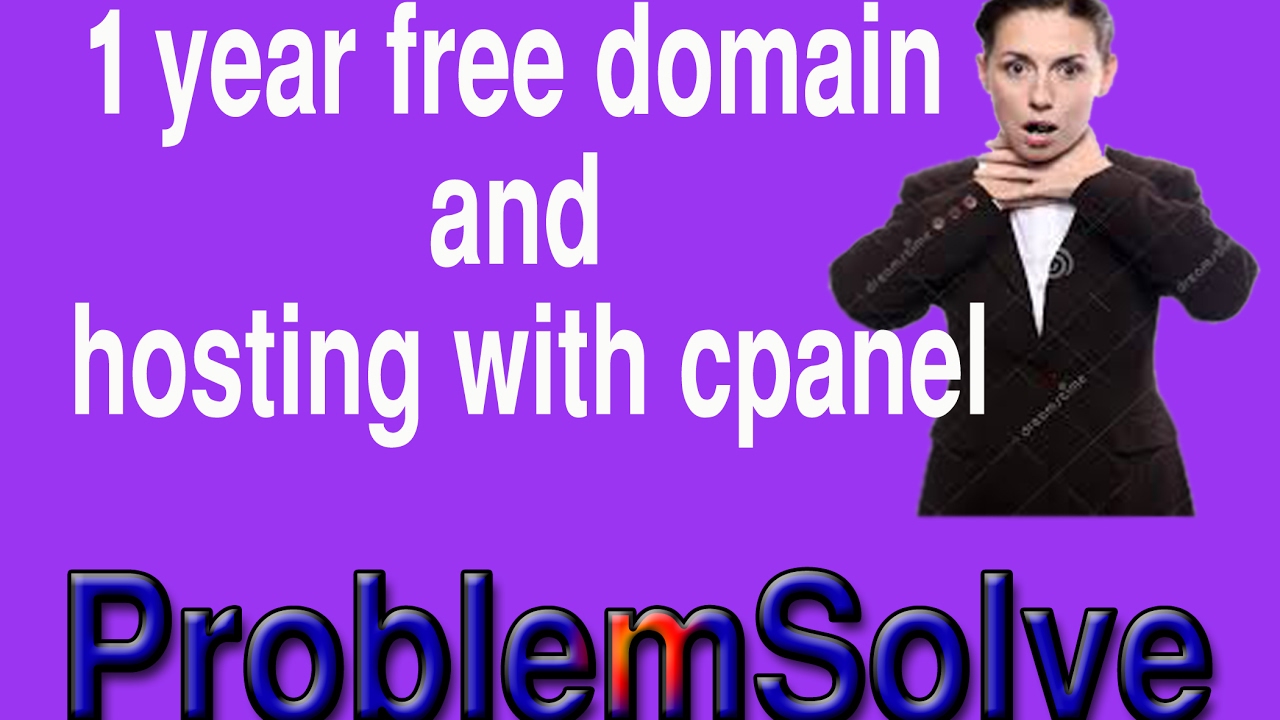 Free domain and hosting for 1 year