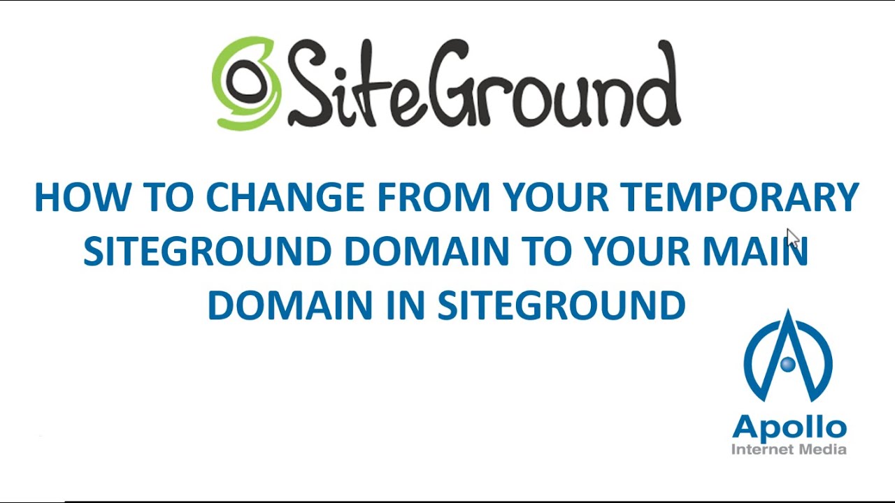 Siteground domain transfer