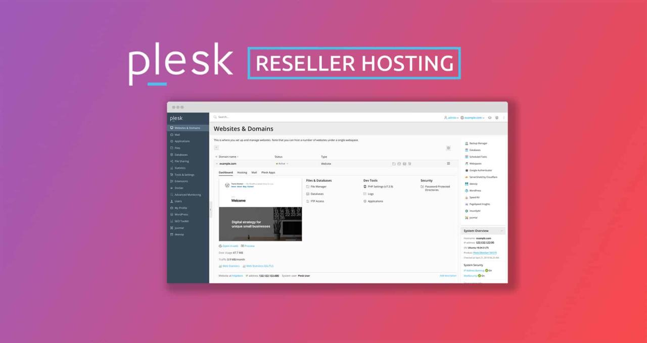 Plesk reseller